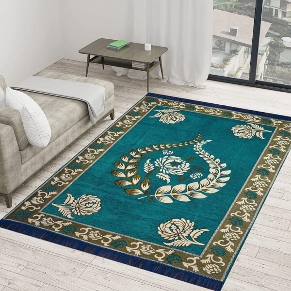 | DOLLIVO CHENNILE_FLOWER CARPET | 5 Feet x 7 Feet |
