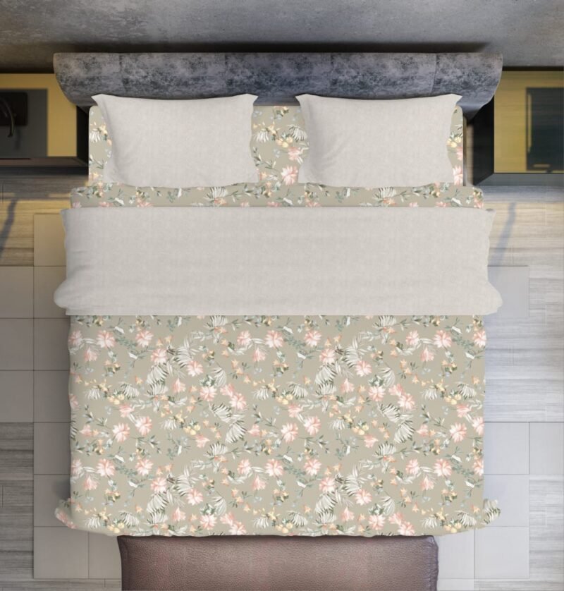Platinum King Size Bedsheet Set with Pillow Covers–Luxury Cotton-400 TC, 220 GSM heavy weight fabric_90x108 inches_275 x 230 cm