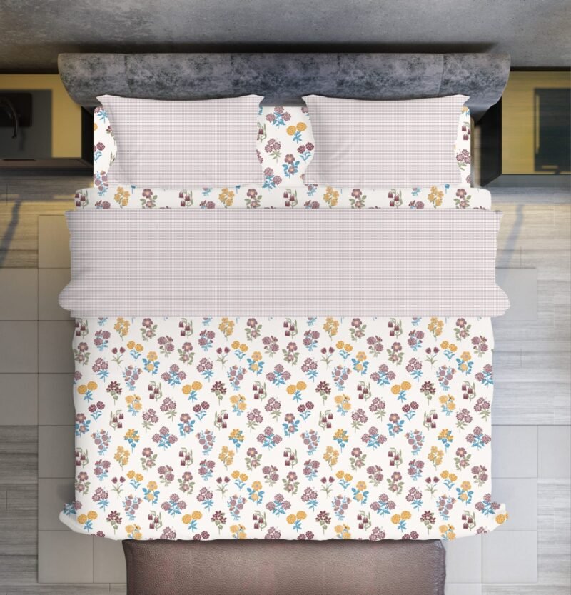 Platinum King Size Bedsheet Set with Pillow Covers–Luxury Cotton-400 TC, 220 GSM heavy weight fabric_90x108 inches_275 x 230 cm