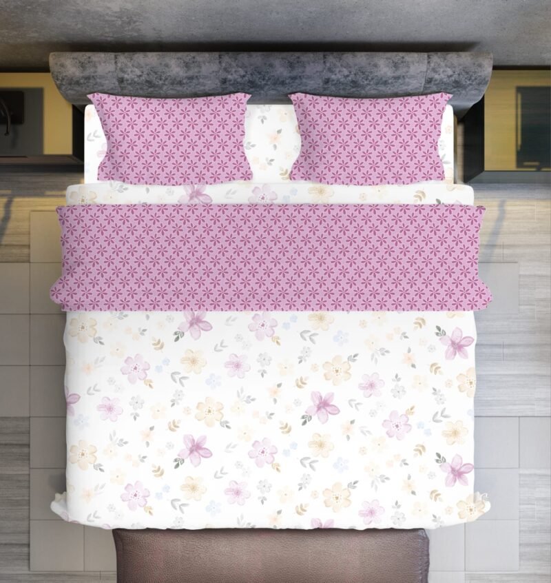 Platinum King Size Bedsheet Set with Pillow Covers–Luxury Cotton-400 TC, 220 GSM heavy weight fabric_90x108 inches_275 x 230 cm