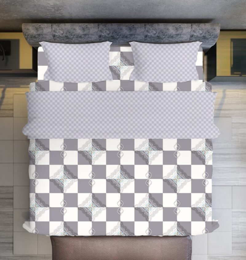 Platinum King Size Bedsheet Set with Pillow Covers–Luxury Cotton-400 TC, 220 GSM heavy weight fabric_90x108 inches_275 x 230 cm