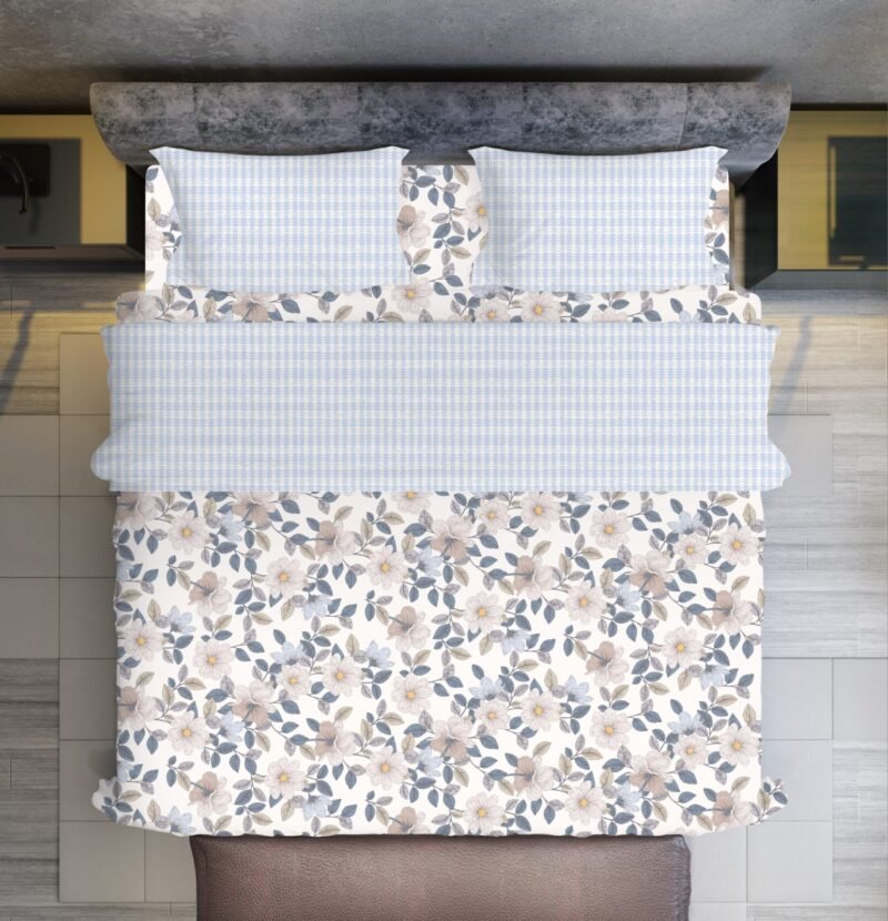 Platinum King Size Bedsheet Set with Pillow Covers–Luxury Cotton-400 TC, 220 GSM heavy weight fabric_90x108 inches_275 x 230 cm