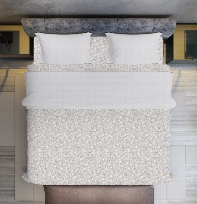 Platinum King Size Bedsheet Set with Pillow Covers–Luxury Cotton-400 TC, 220 GSM heavy weight fabric_90x108 inches_275 x 230 cm