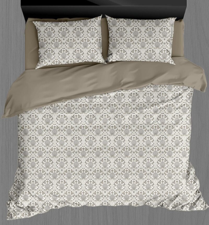 White Beauty Elegant White Double Bedsheet Set with Pillow Covers–Premium Cotton Fast Colour -350 TC, 200 GSM_90x100 inches_250 x 230 cm