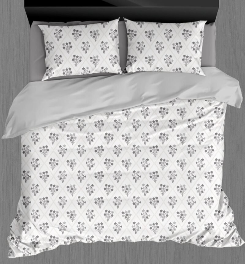 White Beauty Elegant White Double Bedsheet Set with Pillow Covers–Premium Cotton Fast Colour -350 TC, 200 GSM_90x100 inches_250 x 230 cm