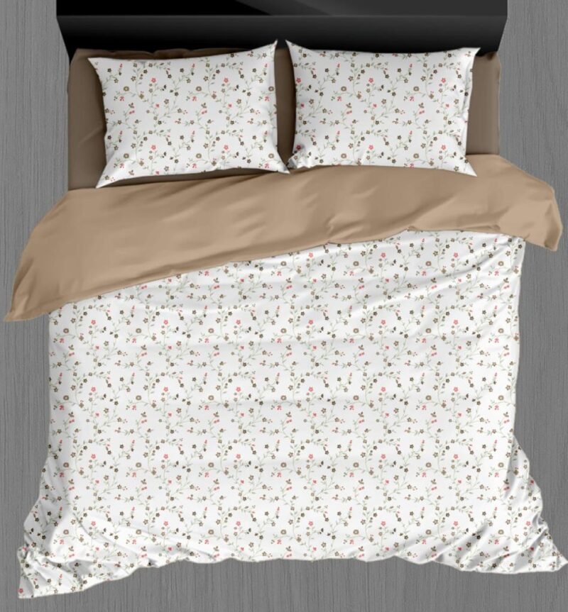 White Beauty Elegant White Double Bedsheet Set with Pillow Covers–Premium Cotton Fast Colour -350 TC, 200 GSM_90x100 inches_250 x 230 cm