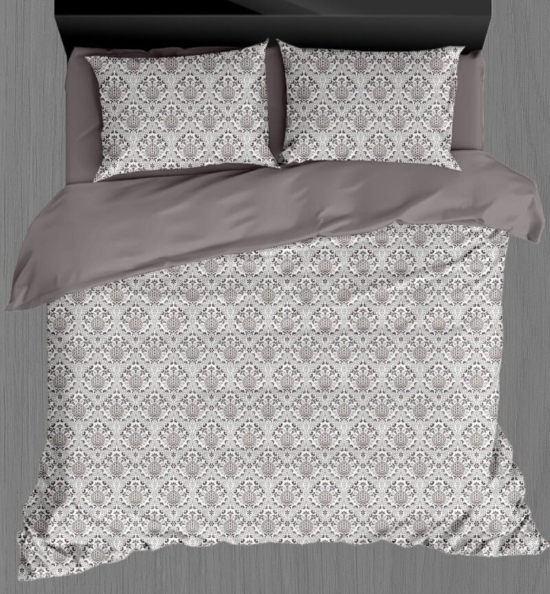 White Beauty Elegant White Double Bedsheet Set with Pillow Covers–Premium Cotton Fast Colour -350 TC, 200 GSM_90x100 inches_250 x 230 cm