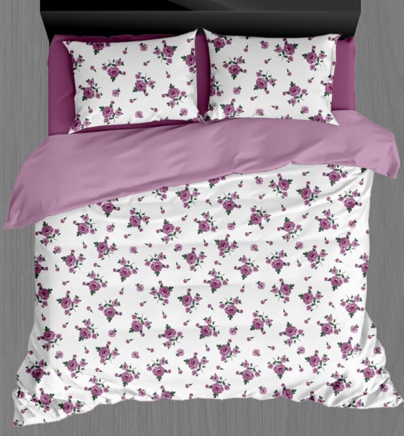White Beauty Elegant White Double Bedsheet Set with Pillow Covers–Premium Cotton Fast Colour -350 TC, 200 GSM_90x100 inches_250 x 230 cm