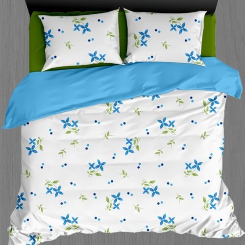 White Beauty Elegant White Double Bedsheet Set with Pillow Covers–Premium Cotton Fast Colour -350 TC, 200 GSM_90x100 inches_250 x 230 cm