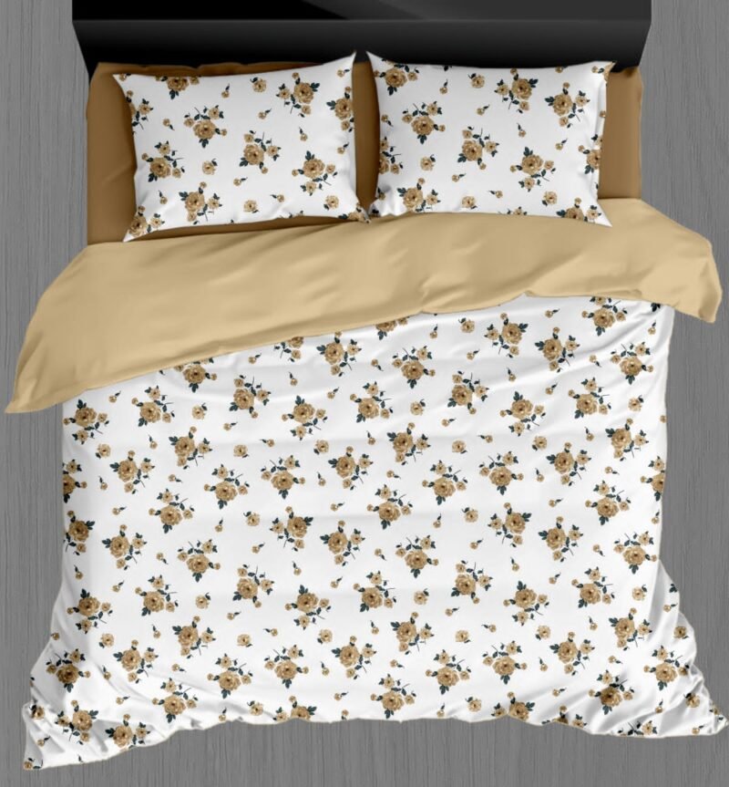 White Beauty Elegant White Double Bedsheet Set with Pillow Covers–Premium Cotton Fast Colour -350 TC, 200 GSM_90x100 inches_250 x 230 cm