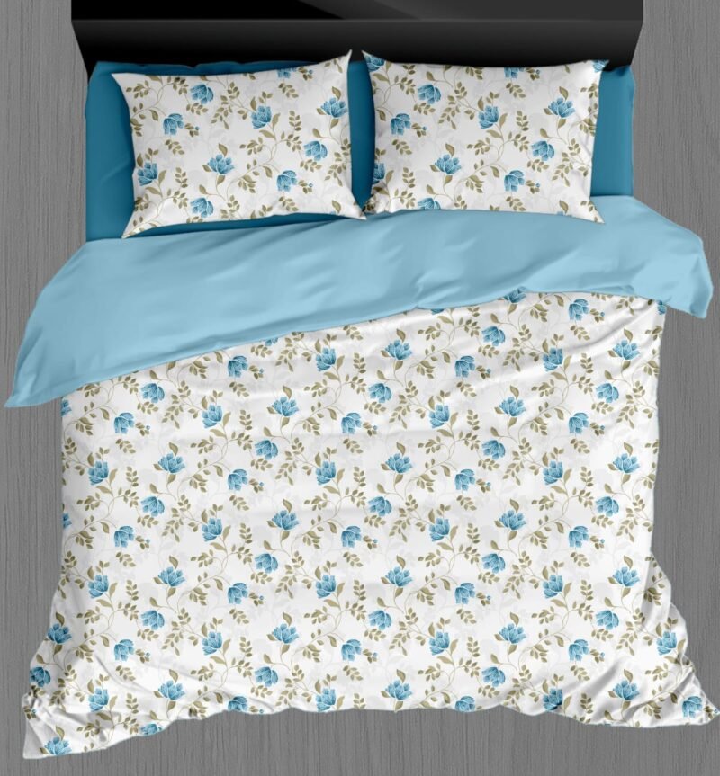 White Beauty Elegant White Double Bedsheet Set with Pillow Covers–Premium Cotton Fast Colour -350 TC, 200 GSM_90x100 inches_250 x 230 cm