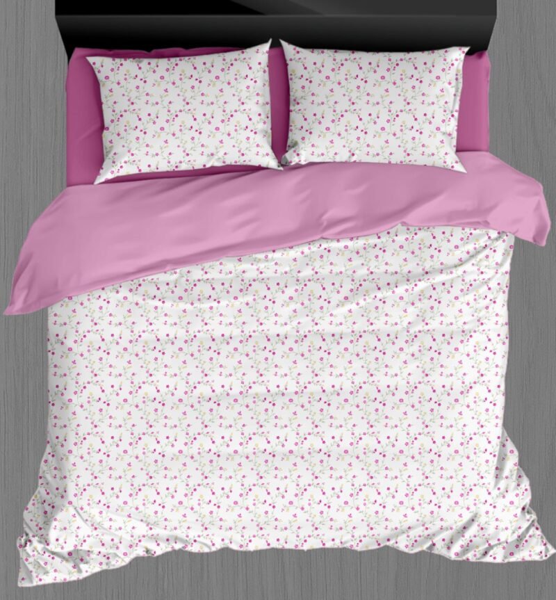 White Beauty Elegant White Double Bedsheet Set with Pillow Covers–Premium Cotton Fast Colour -350 TC, 200 GSM_90x100 inches_250 x 230 cm