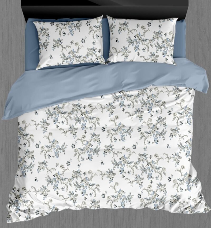White Beauty Elegant White Double Bedsheet Set with Pillow Covers–Premium Cotton Fast Colour -350 TC, 200 GSM_90x100 inches_250 x 230 cm