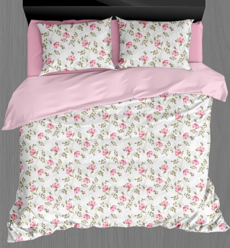 White Beauty Elegant White Double Bedsheet Set with Pillow Covers–Premium Cotton Fast Colour -350 TC, 200 GSM_90x100 inches_250 x 230 cm