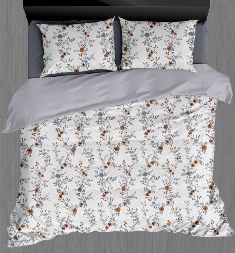 White Beauty Elegant White Double Bedsheet Set with Pillow Covers–Premium Cotton Fast Colour -350 TC, 200 GSM_90x100 inches_250 x 230 cm