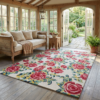 Floral Rose Petal's Design Soft | Hand Tufted Carpet & Rug | Premium quality Qualeen | All Sizes |
