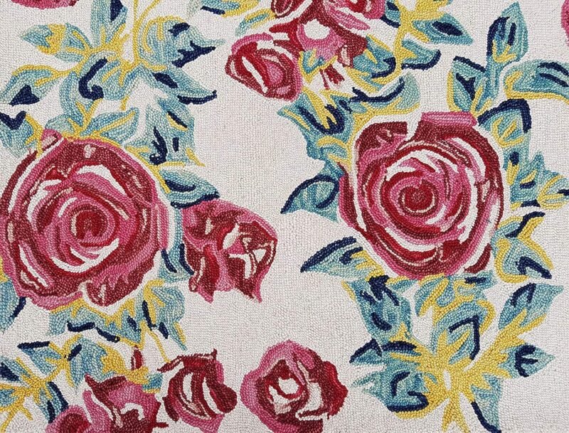 Floral Rose Petal's Design Soft | Hand Tufted Carpet & Rug | Premium quality Qualeen | All Sizes |