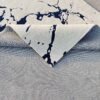 Modern White & Navy Abstract Crackle Design Soft | Hand Tufted Carpet & Rug | Premium quality Qualeen | All Sizes |