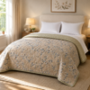 SNUGGLE Premium Ultrasonic Reversible Double Bed Comforter | All Season Quilt | Imported Glace Cotton (Cotton Feel) | Soft Microfiber Filling | 90 x 100 Inches | Light weight & Cozy | Attractive Bag Packing |