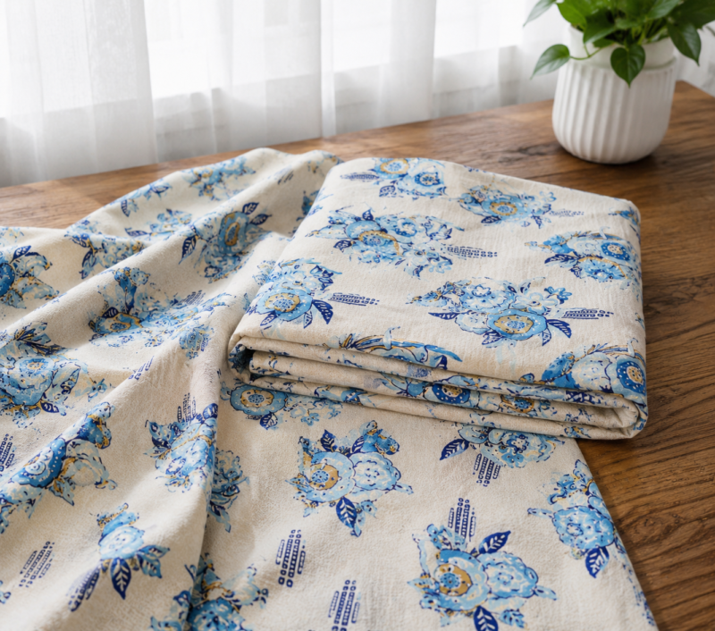 DORIYA Premium Cotton King Size Bedsheet Set –180 TC Heavy weight cotton_90x108 inches_228 x 274 cm