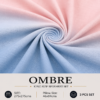 OMBRE Pure Cotton Premium size Bedsheet with 2 Pillow Covers | 300 TC | Textured Print | 108 x 108 Inches | Soft, Breathable, Skin Friendly & Fade Resistant | PVC Packing |