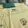 MILKY WHITE Premium Cotton Super King Size Bedsheet set with 2 Pillow Covers | 220 TC Heavy Weight Pure Cotton | Soft, Breathable & Skin-Friendly | Size 108 x 108 Inches |