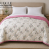 SNUGGLE Premium Ultrasonic Reversible Double Bed Comforter | All Season Quilt | Imported Glace Cotton (Cotton Feel) | Soft Microfiber Filling | 90 x 100 Inches | Light weight & Cozy | Attractive Bag Packing |