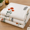 MILKY WHITE Premium Cotton Super King Size Bedsheet set with 2 Pillow Covers | 220 TC Heavy Weight Pure Cotton | Soft, Breathable & Skin-Friendly | Size 108 x 108 Inches |