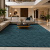 Asiatic Hague Teal Design Soft | Hand Tufted Carpet & Rug | Premium quality Qualeen | All Sizes |