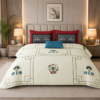 MILKY WHITE Premium Cotton Super King Size Bedsheet set with 2 Pillow Covers | 220 TC Heavy Weight Pure Cotton | Soft, Breathable & Skin-Friendly | Size 108 x 108 Inches |