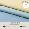 OMBRE Pure Cotton Premium size Bedsheet with 2 Pillow Covers | 300 TC | Textured Print | 108 x 108 Inches | Soft, Breathable, Skin Friendly & Fade Resistant | PVC Packing |