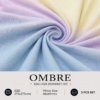 OMBRE Pure Cotton Premium size Bedsheet with 2 Pillow Covers | 300 TC | Textured Print | 108 x 108 Inches | Soft, Breathable, Skin Friendly & Fade Resistant | PVC Packing |