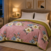 SNUGGLE Premium Ultrasonic Reversible Double Bed Comforter | All Season Quilt | Imported Glace Cotton (Cotton Feel) | Soft Microfiber Filling | 90 x 100 Inches | Light weight & Cozy | Attractive Bag Packing |
