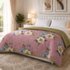 SNUGGLE Premium Ultrasonic Reversible Double Bed Comforter | All Season Quilt | Imported Glace Cotton (Cotton Feel) | Soft Microfiber Filling | 90 x 100 Inches | Light weight & Cozy | Attractive Bag Packing |