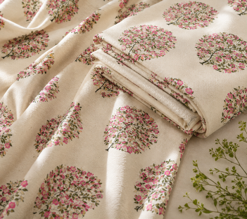 DORIYA Premium Cotton King Size Bedsheet Set –180 TC Heavy weight cotton_90x108 inches_228 x 274 cm