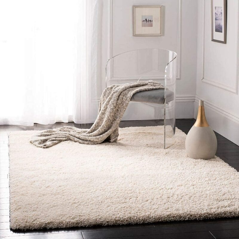 Dollivo Shaggy Carpet & Rug | Plain - Off White |