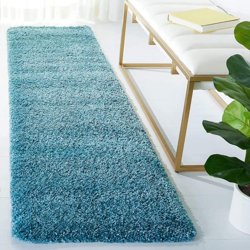 Dollivo Shaggy Carpet & Rug | Plain - Light Green |