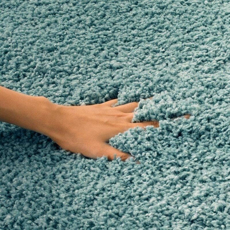 Dollivo Shaggy Carpet & Rug | Plain - Light Green |