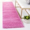 Dollivo Shaggy Carpet & Rug | Plain Pink |