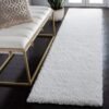 Dollivo Shaggy Carpet & Rug | Plain - White |