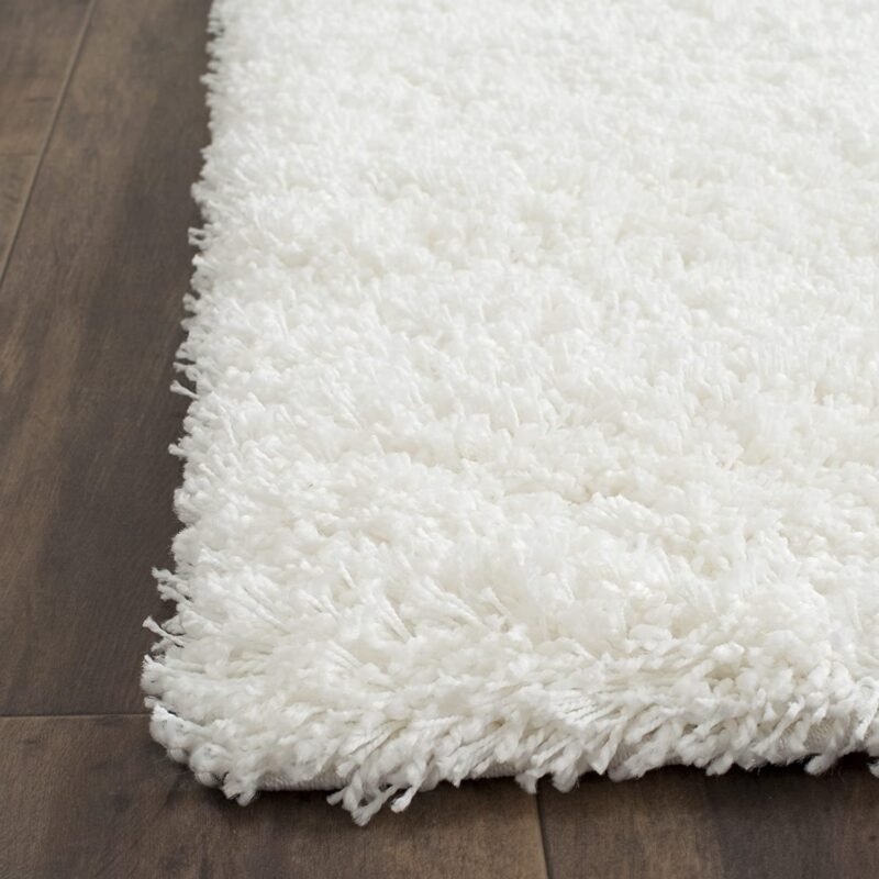Dollivo Shaggy Carpet & Rug | Plain - White |