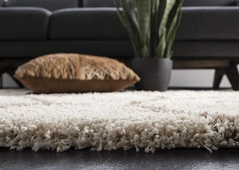 Dollivo Shaggy Carpet & Rug | Plain - Off White |