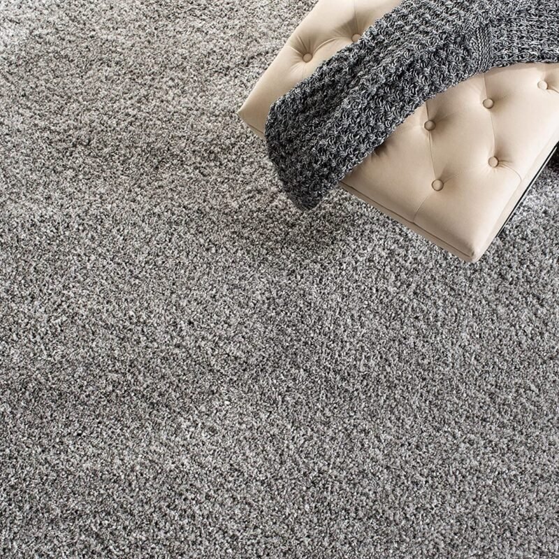 Dollivo Shaggy Carpet & Rug | Plain - Grey |