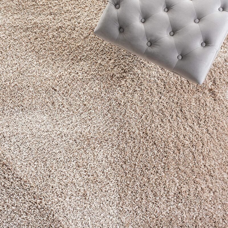 Dollivo Shaggy Carpet & Rug | Plain - Beige |