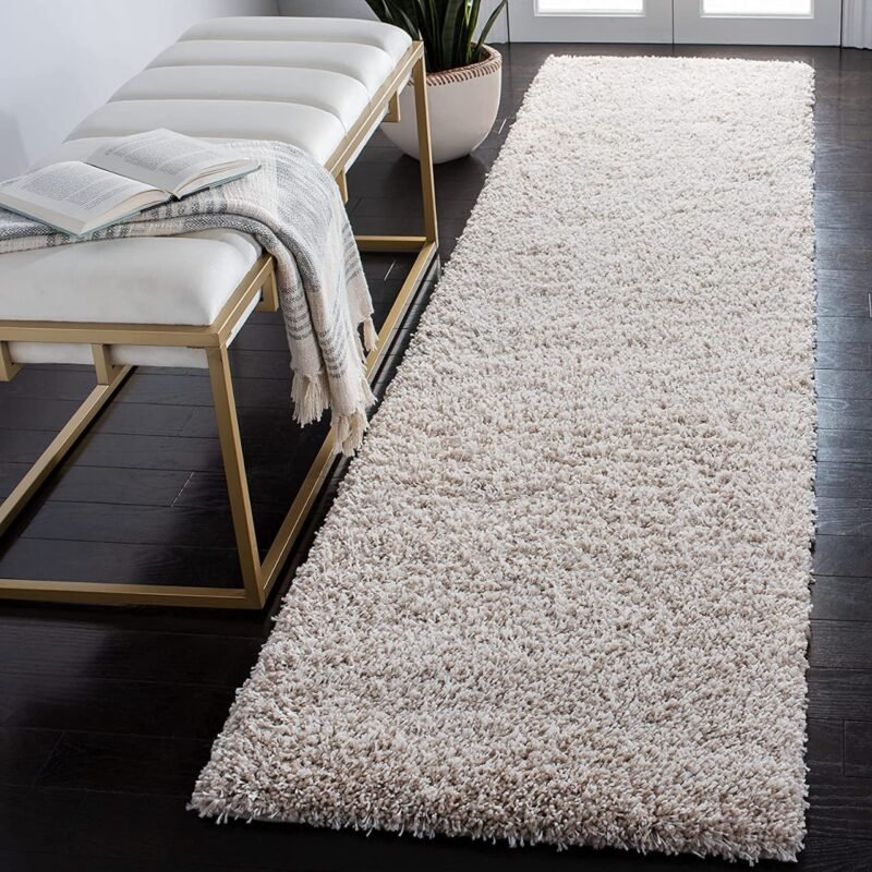 Dollivo Shaggy Carpet & Rug | Plain - Off White |