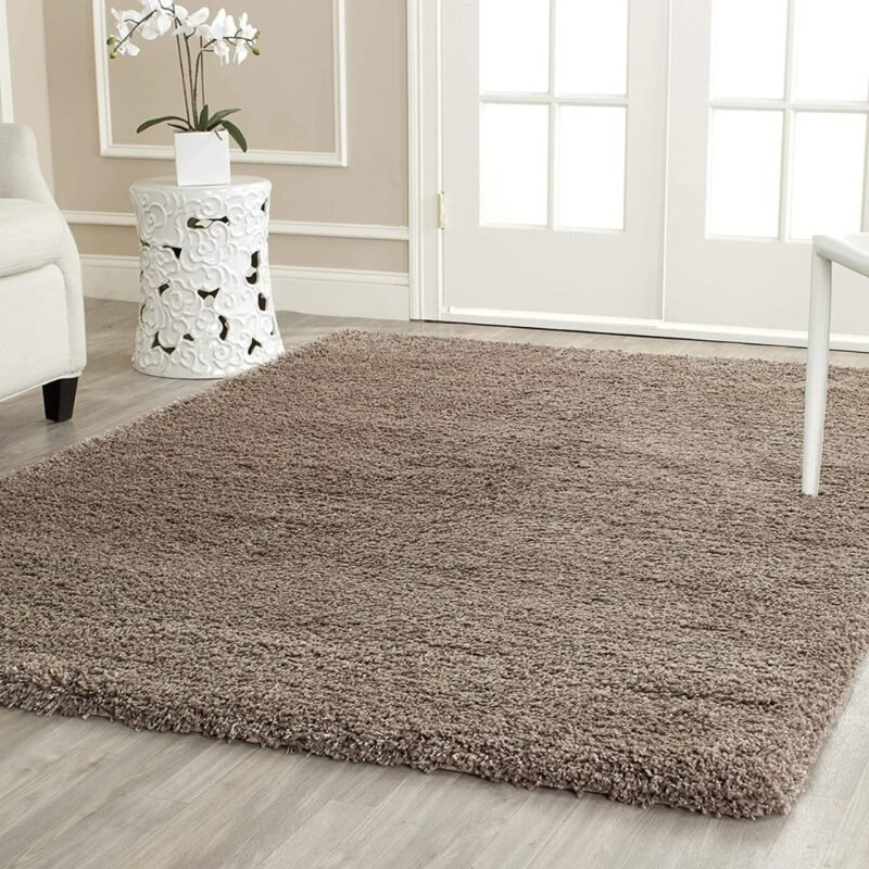 Dollivo Shaggy Carpet & Rug | Plain - Beige |