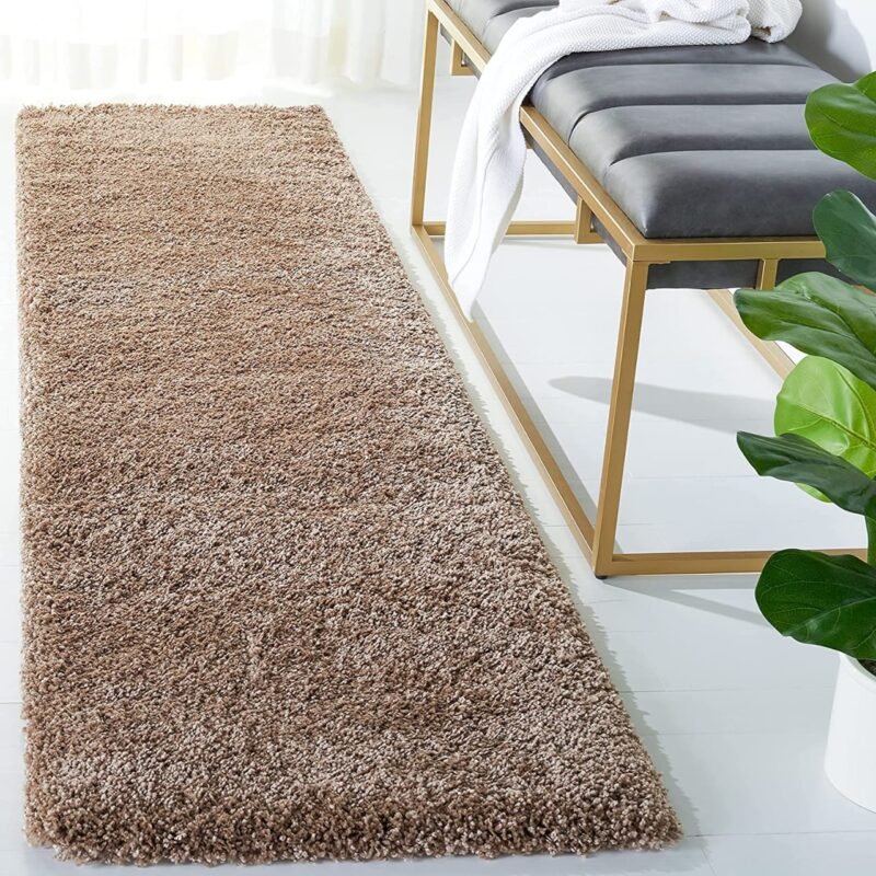 Dollivo Shaggy Carpet & Rug | Plain - Beige |