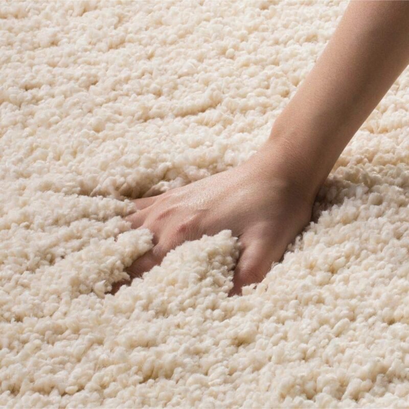 Dollivo Shaggy Carpet & Rug | Plain - Off White |