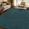 Asiatic Hague Teal Design Soft | Hand Tufted Carpet & Rug | Premium quality Qualeen | All Sizes |