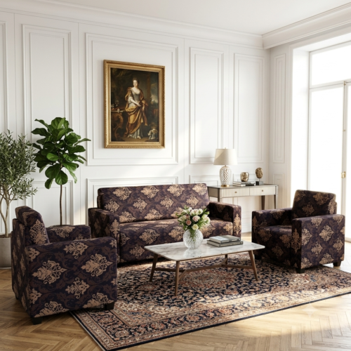 Gemini_Generated_Image_690adv690adv690a (1) Printed Elastic Stretchable Sofa Cover set - 5 seater - Golden Beige Abstract